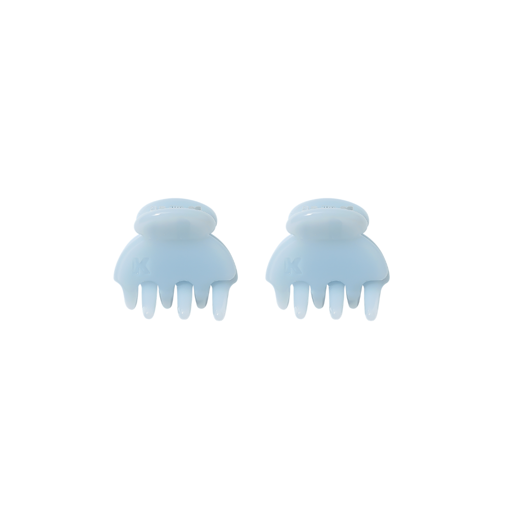The Baby Hair Claw Clip in Mist (Set of 2)