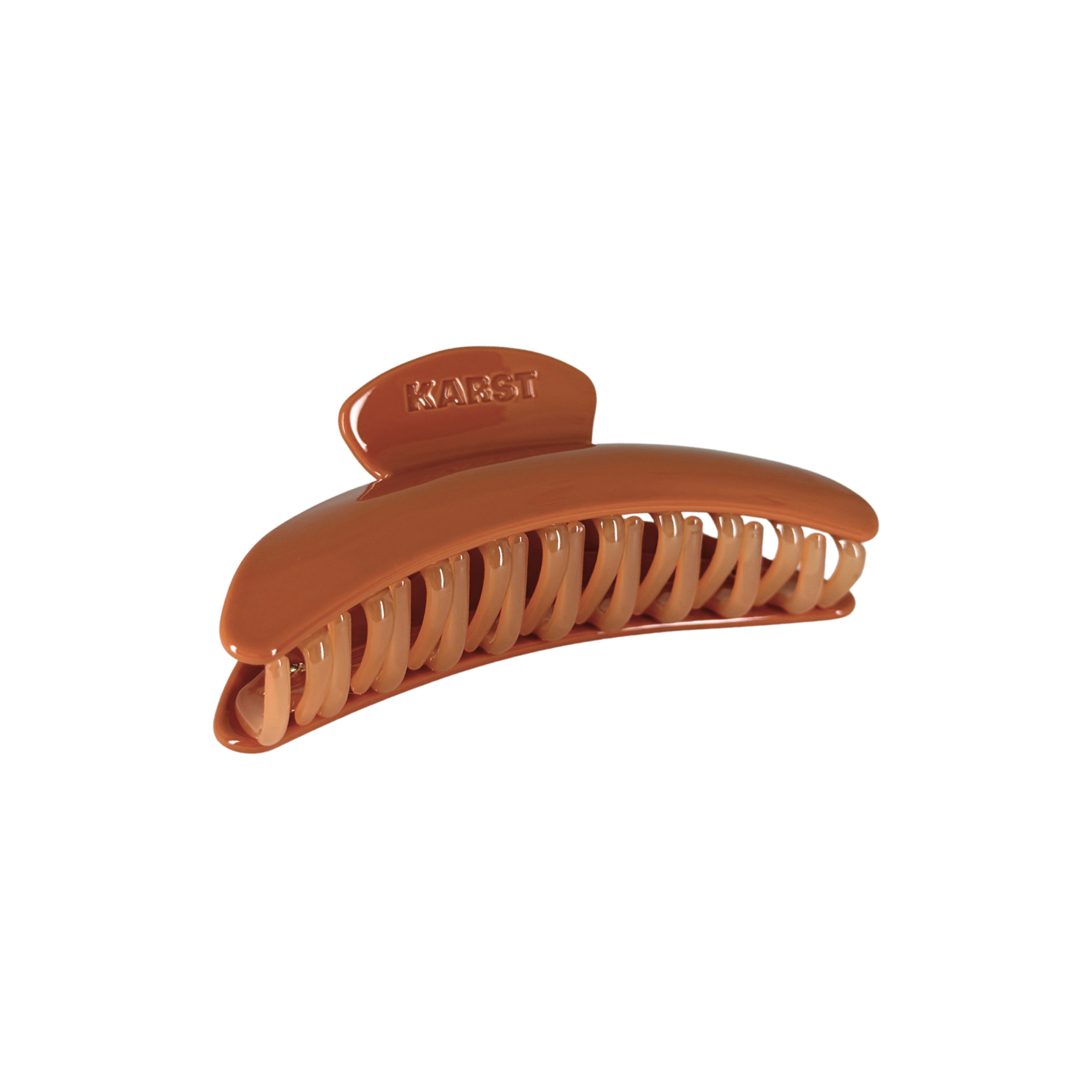 Slim Hair Claw Clip — Clay