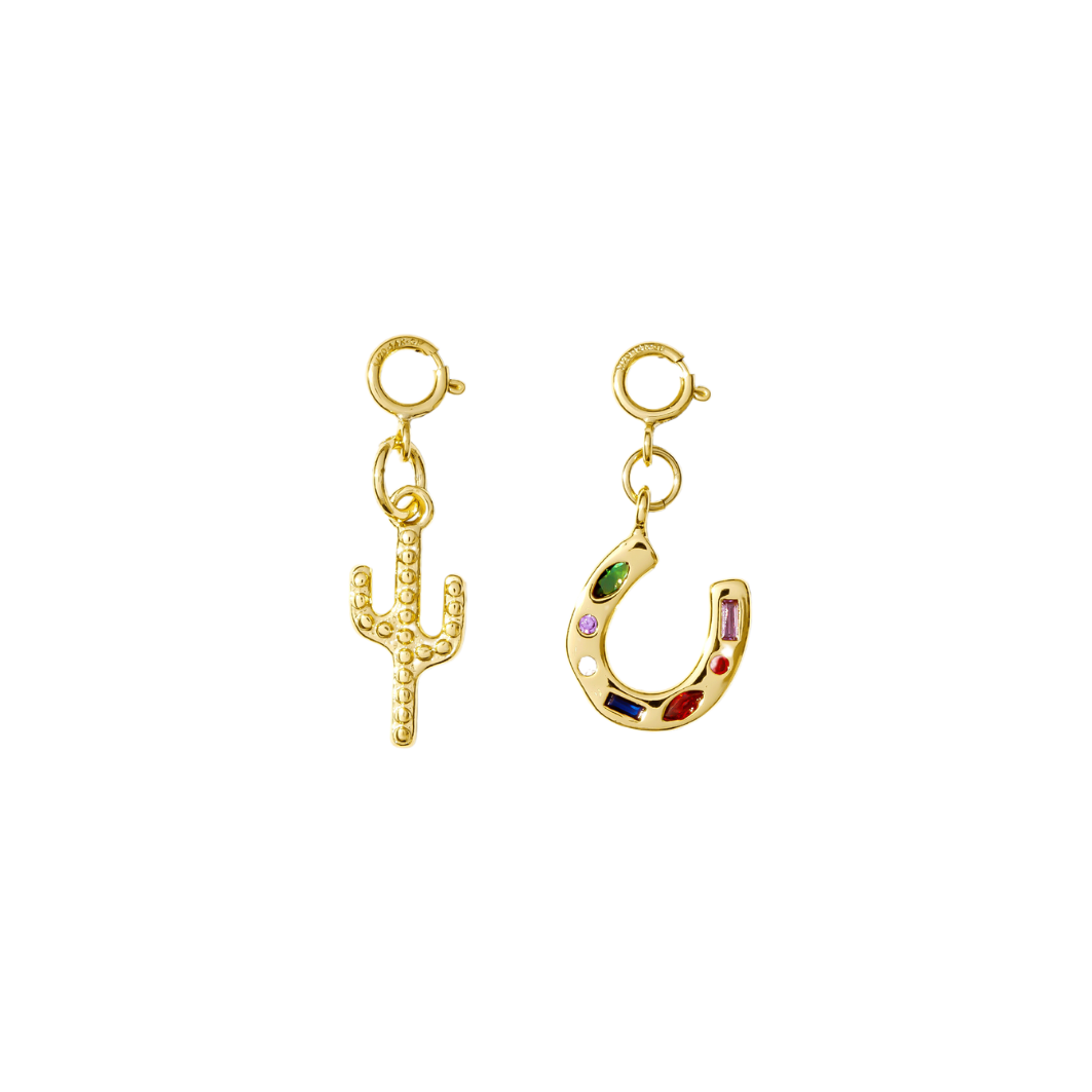 Hair Clip Charm Set — Cowgirl