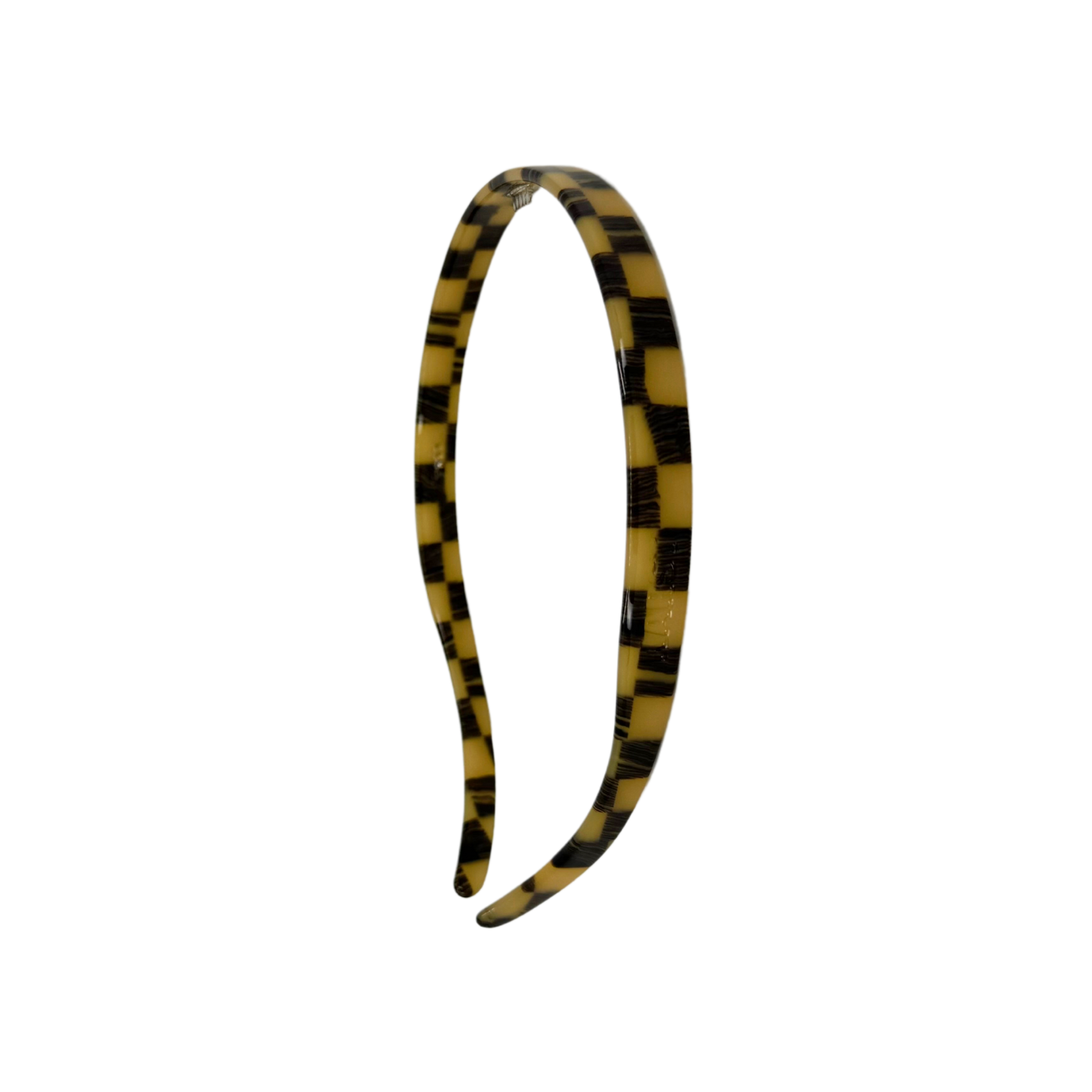 Slim Headband — Faded Checker (1 cm)