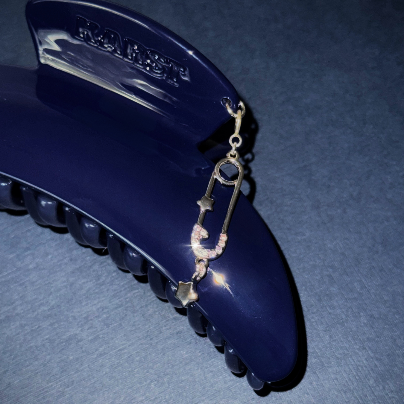 Slim Hair Claw Clip — Midnight