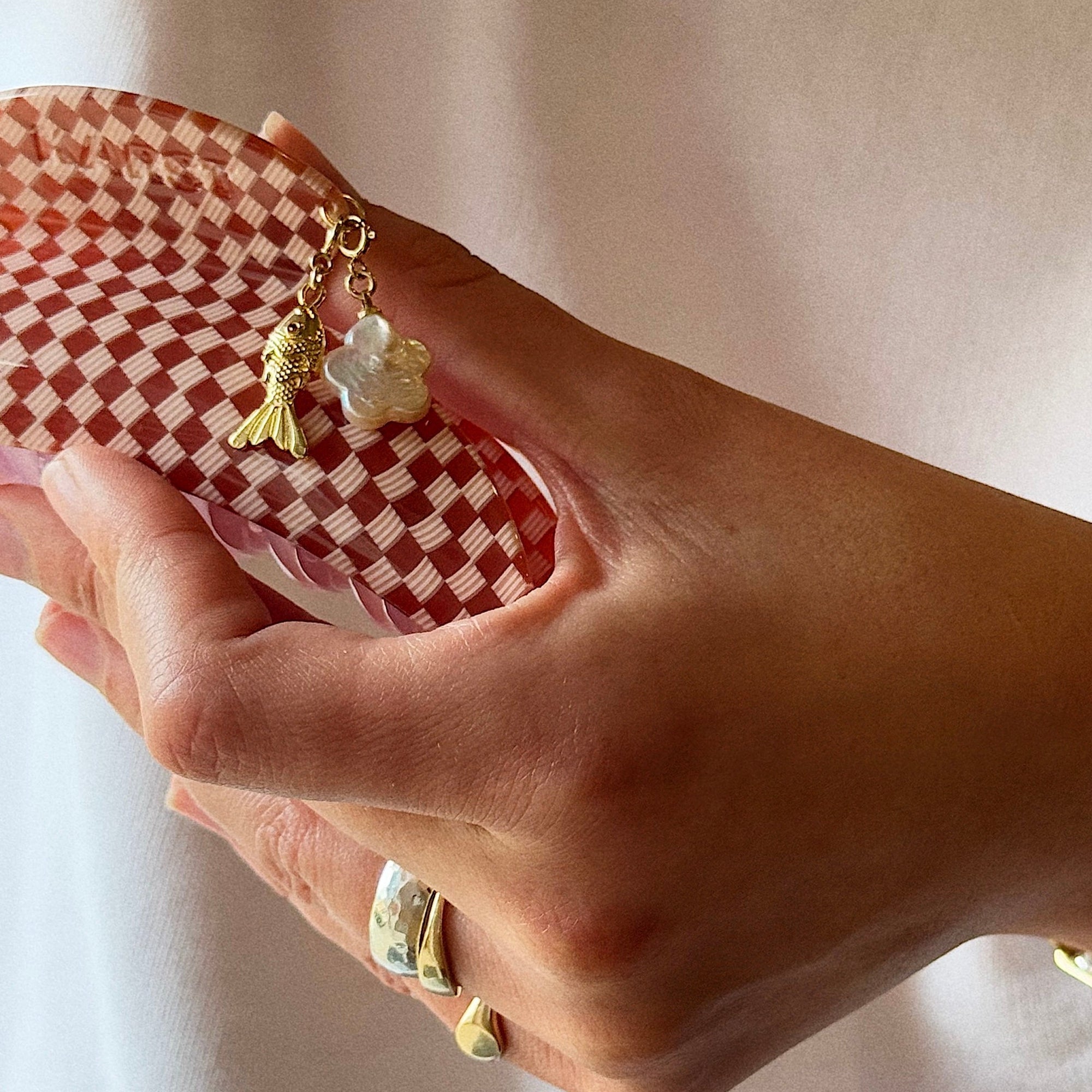 Hair Clip Charm — Freshwater Pearl Flower