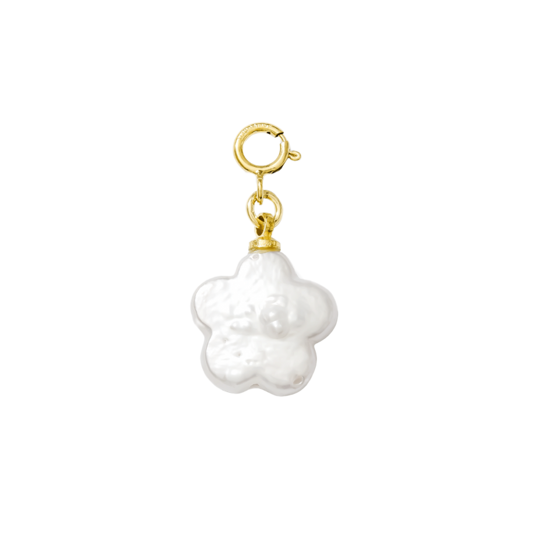 Hair Clip Charm — Freshwater Pearl Flower
