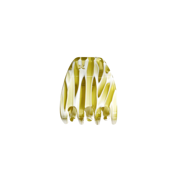 Mini Hair Claw Clip — Lime