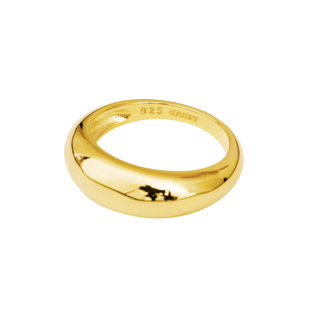 The Bubble Dome Ring in 18k Gold Vermeil