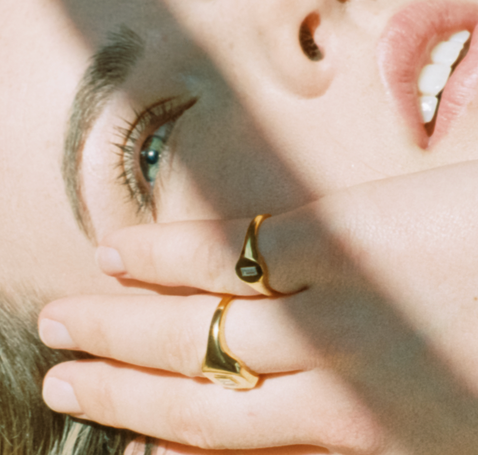 The Carlo Signet Ring is a smaller, yet stunning signet silhouette for those who find beauty in the little things.