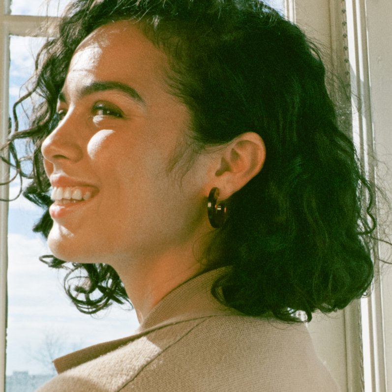 The Kaiser Hoops in Heatwave are the perfect lightweight statement hoops with a twist, crafted in out unique Heatwave colorway.