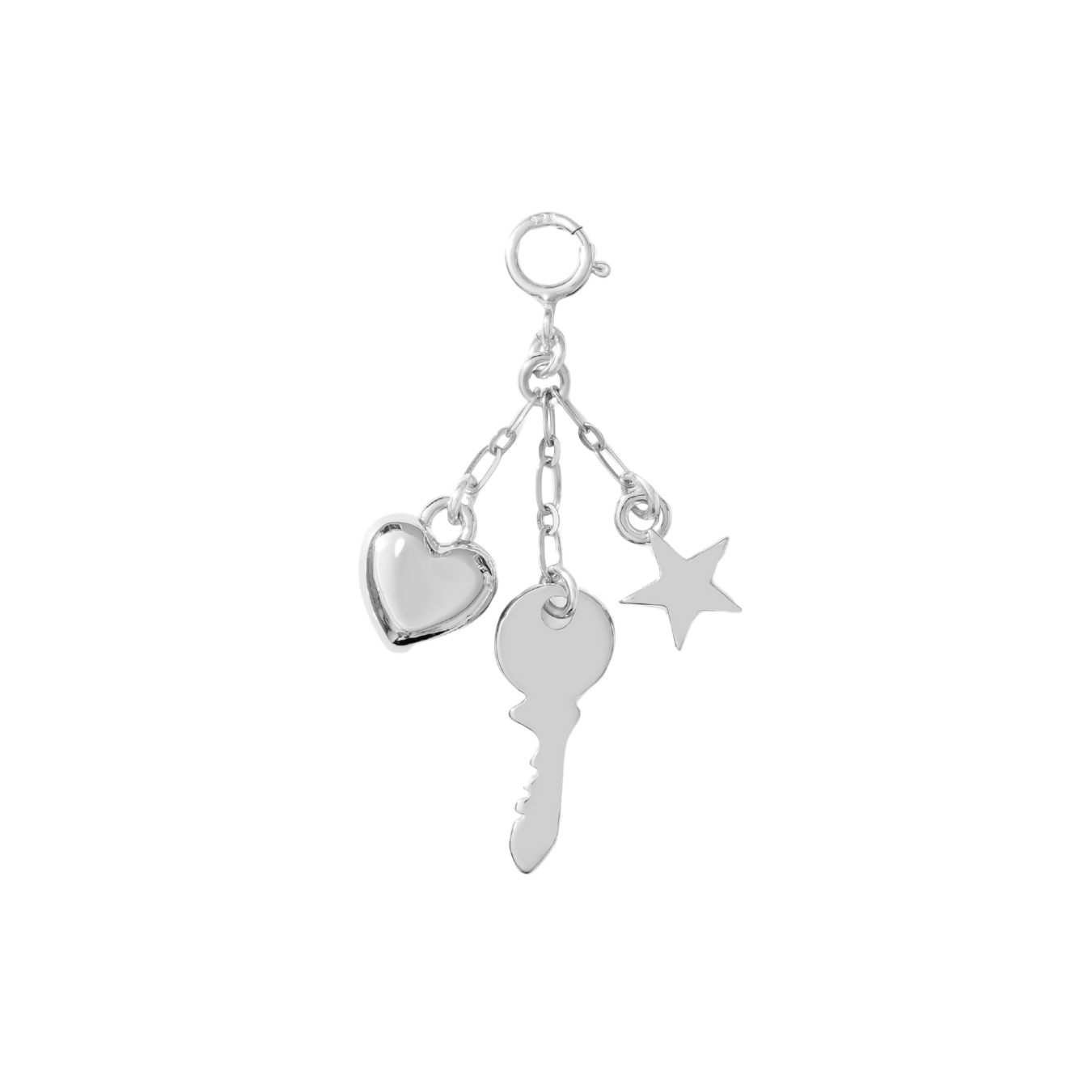 Hair Clip Charm — Key to My Heart Trio