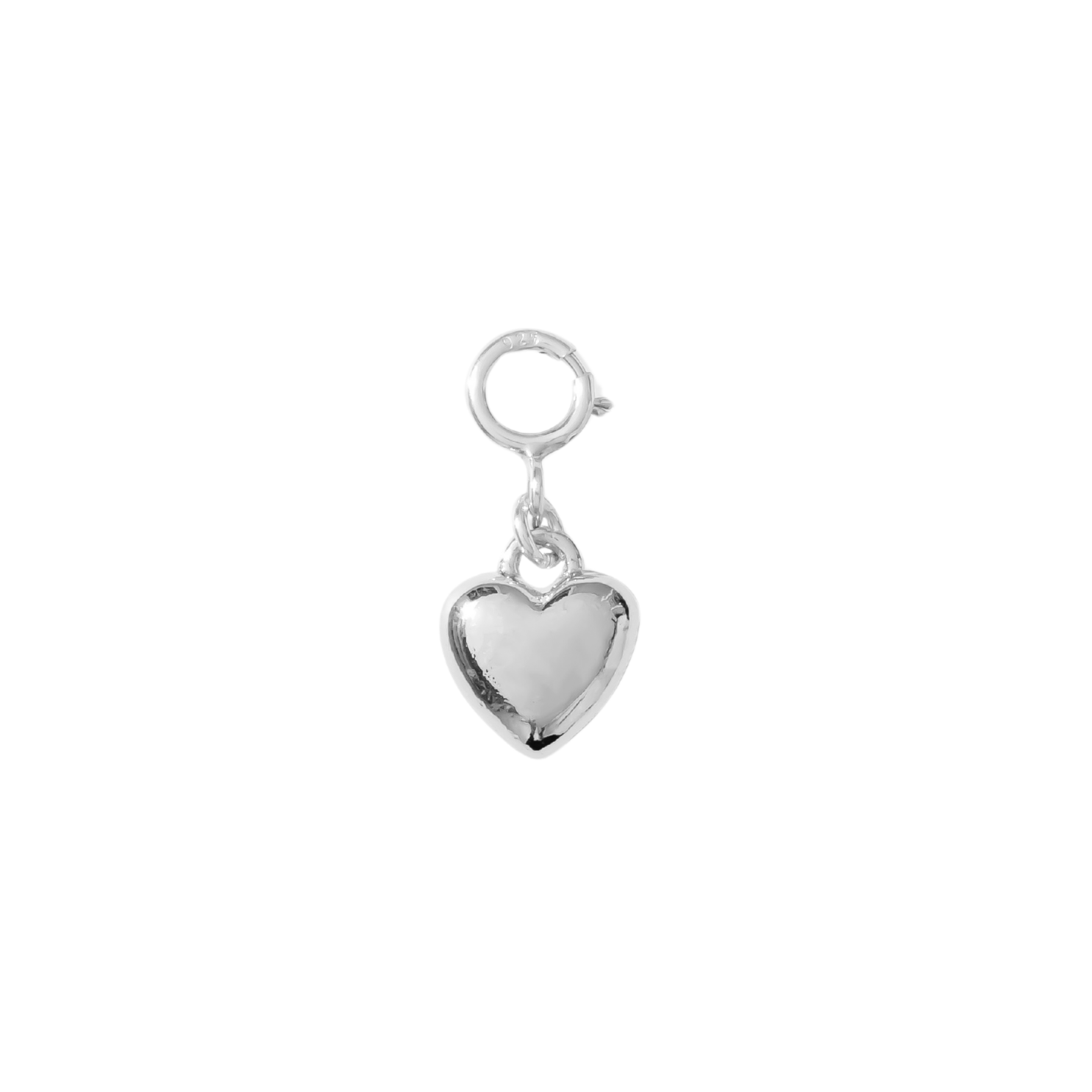 Hair Clip Charm — Heart of Chrome (Silver)