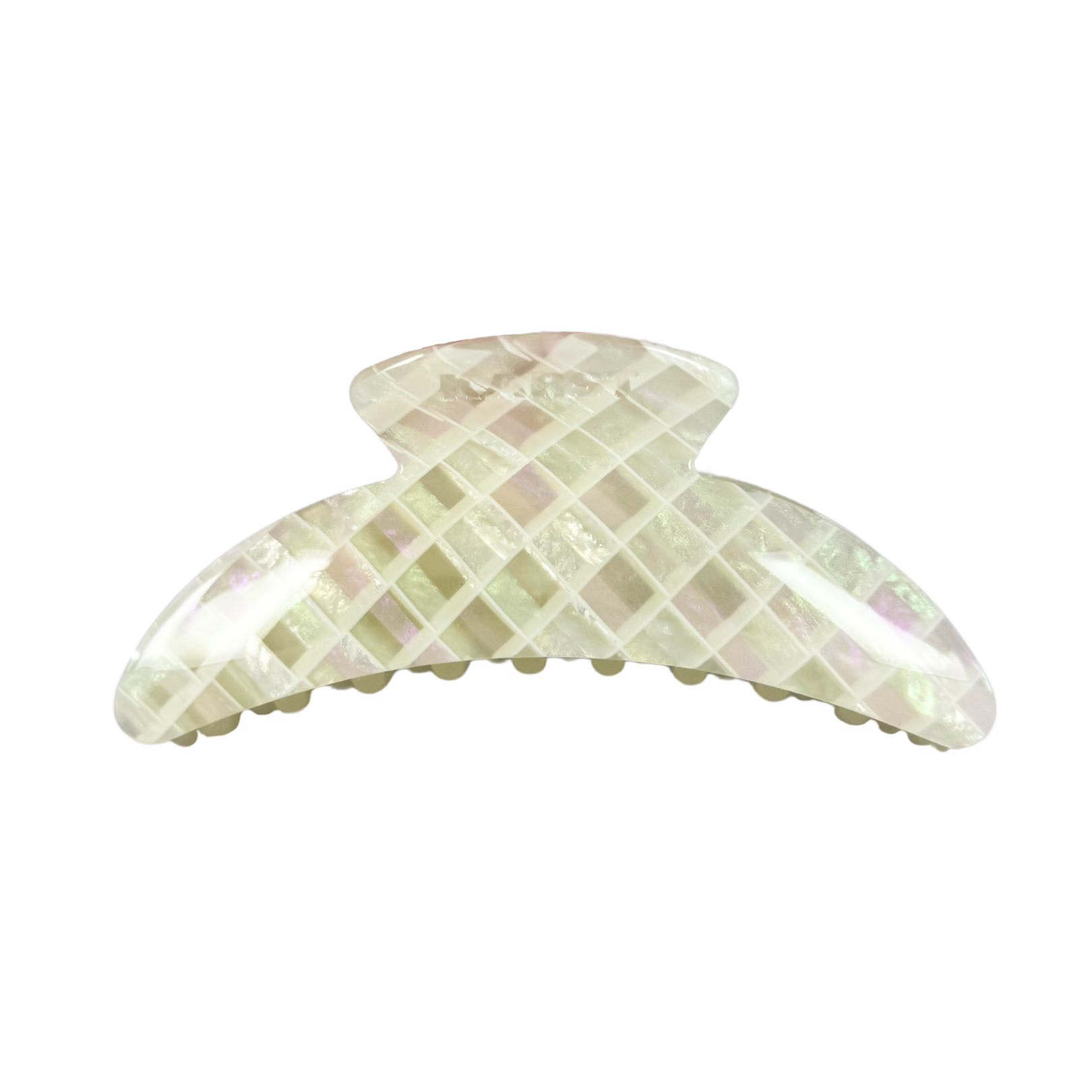 Slim Hair Claw Clip — Starlight Tile