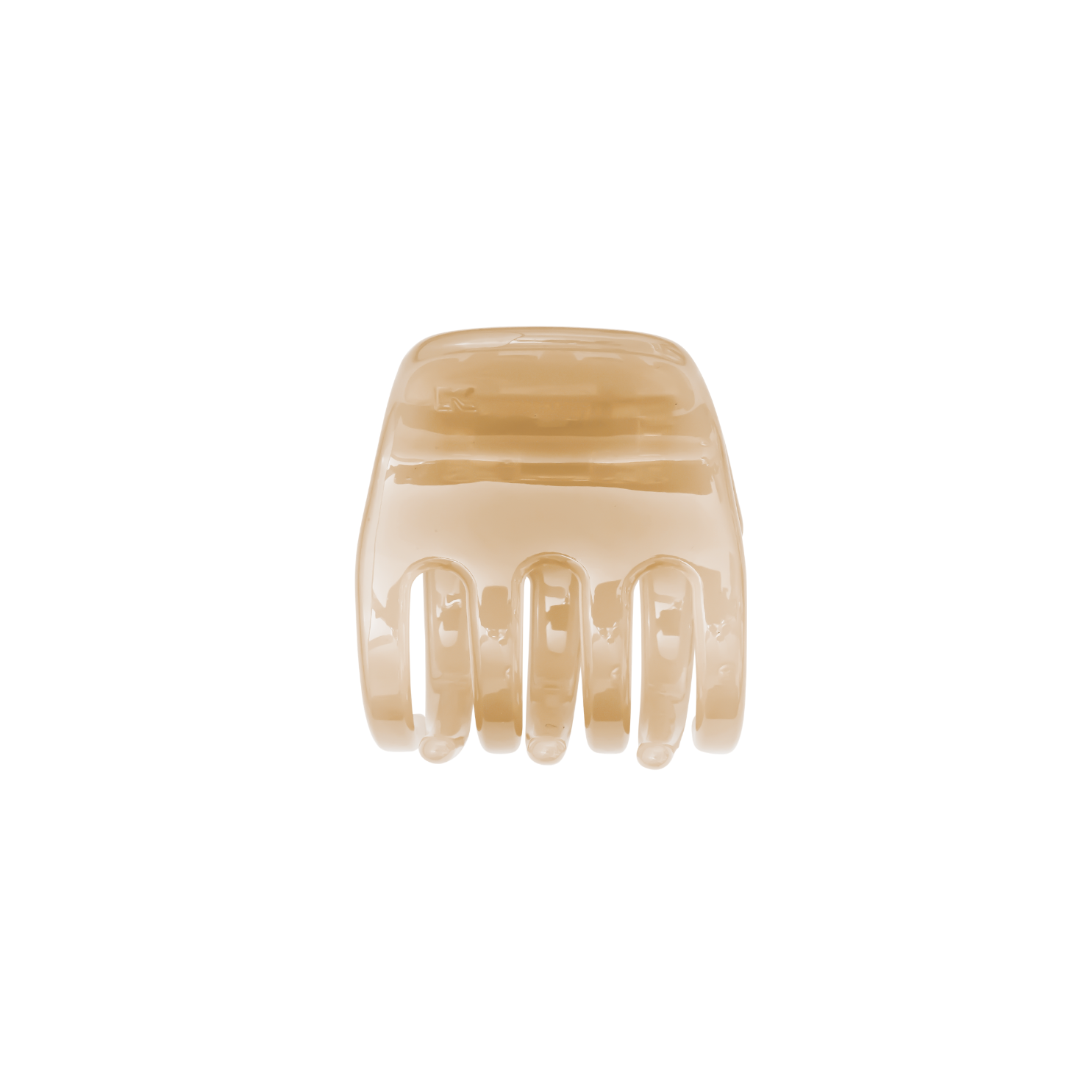 Small Hair Claw Clip — Latte