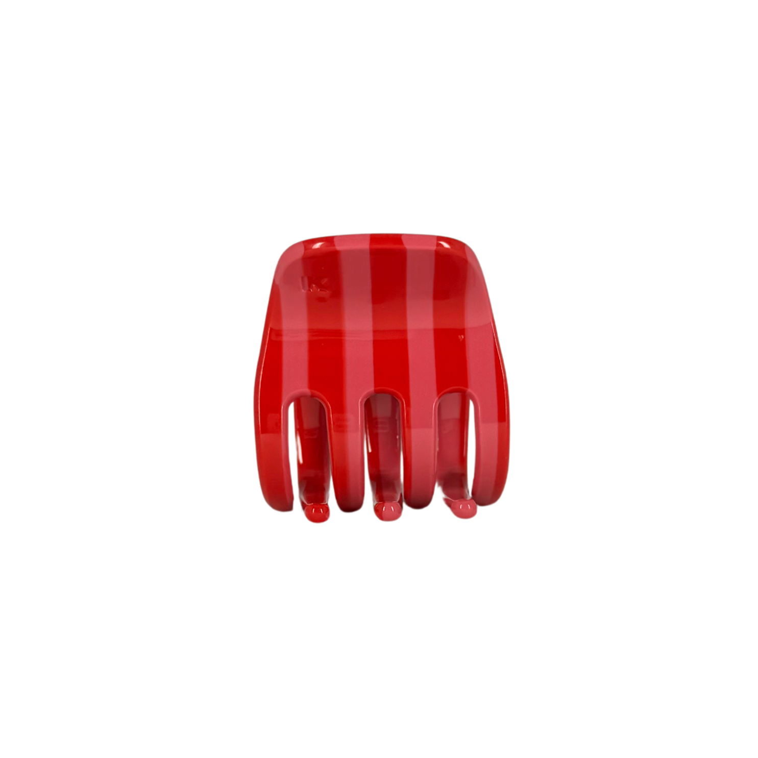 Small Hair Claw Clip — Candy Cane Stripe