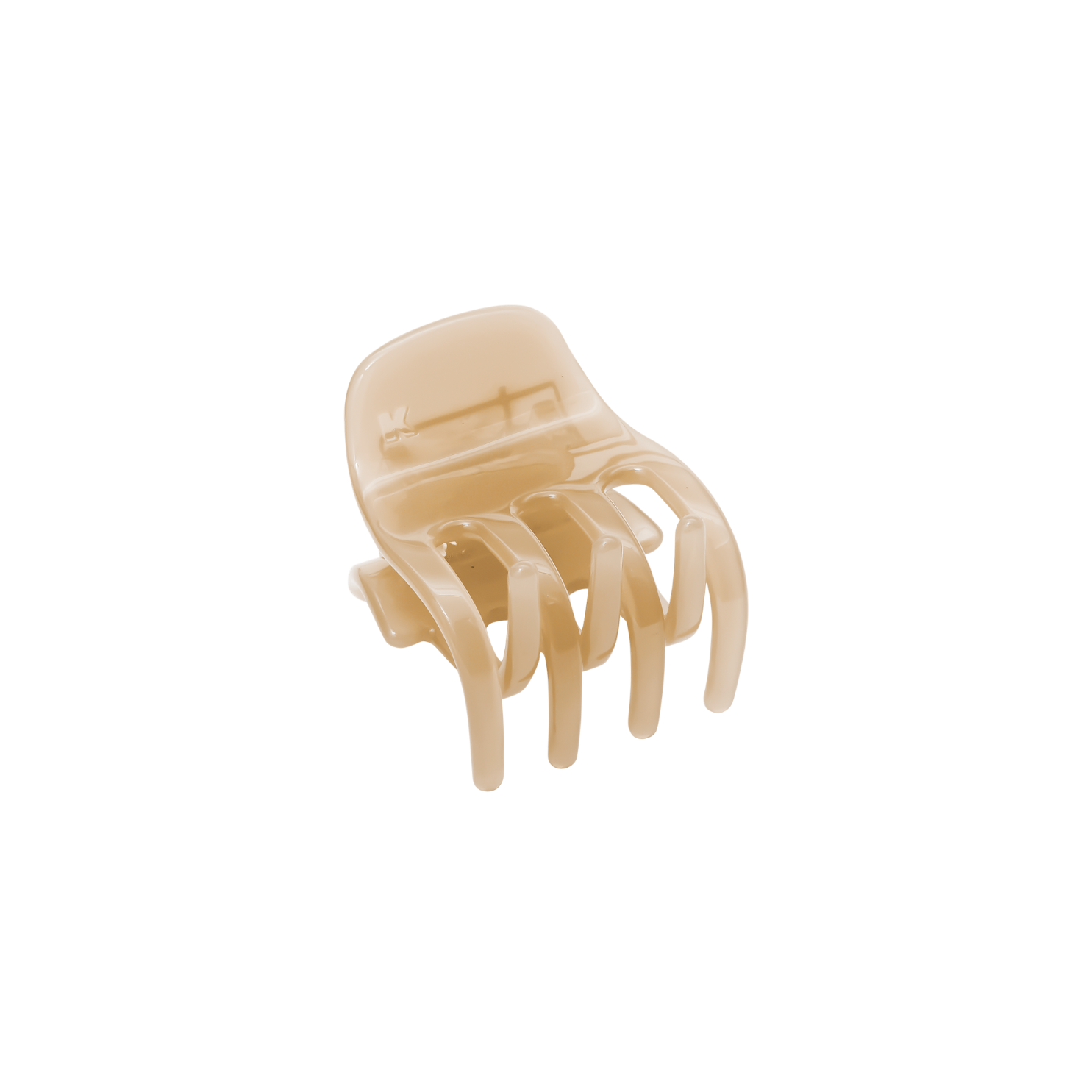 Small Hair Claw Clip — Latte