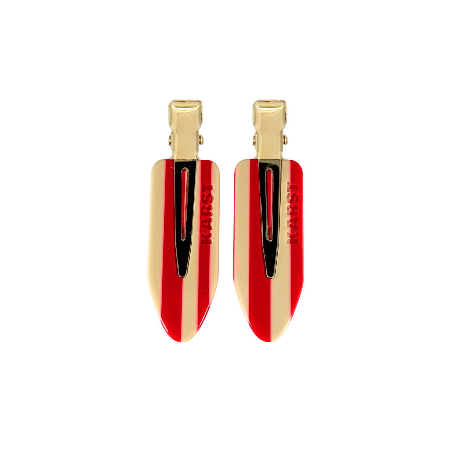 Creaseless Clips (Set of 2) — Peppermint Stripe