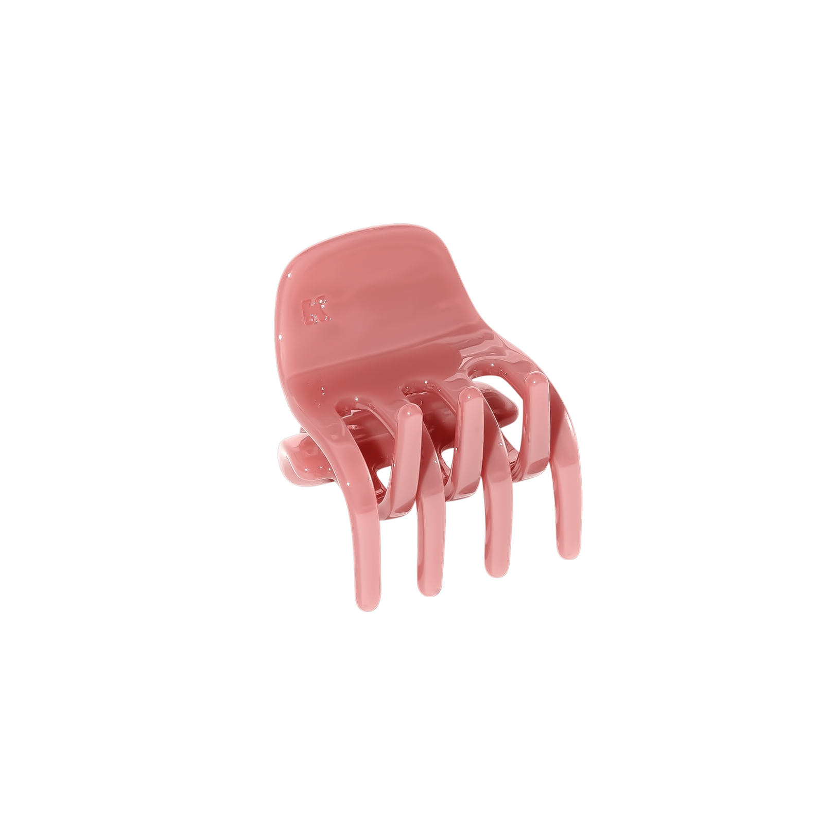 Small Hair Claw Clip — Frosted Lipstick