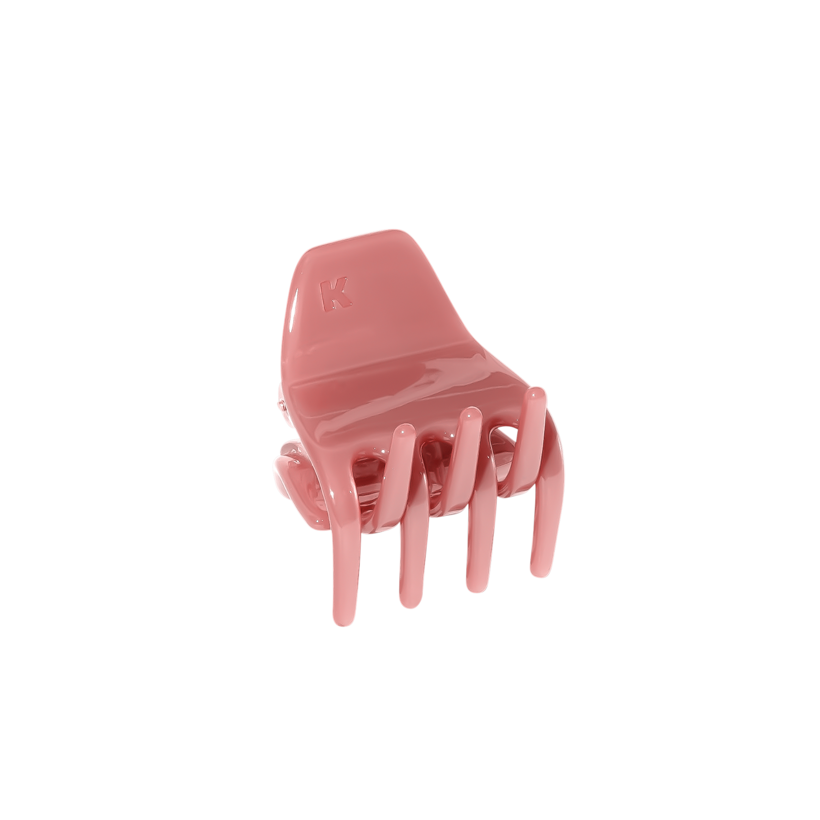 Mini Hair Claw Clip — Frosted Lipstick