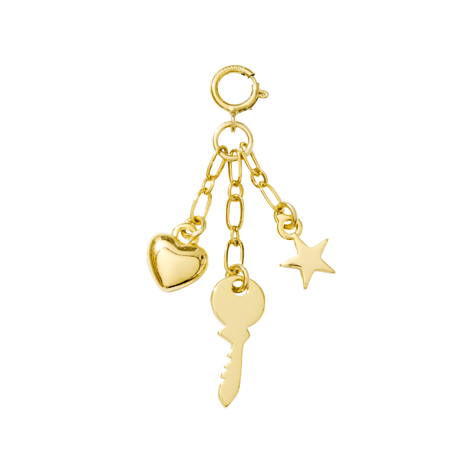 Hair Clip Charm — Key to My Heart Trio