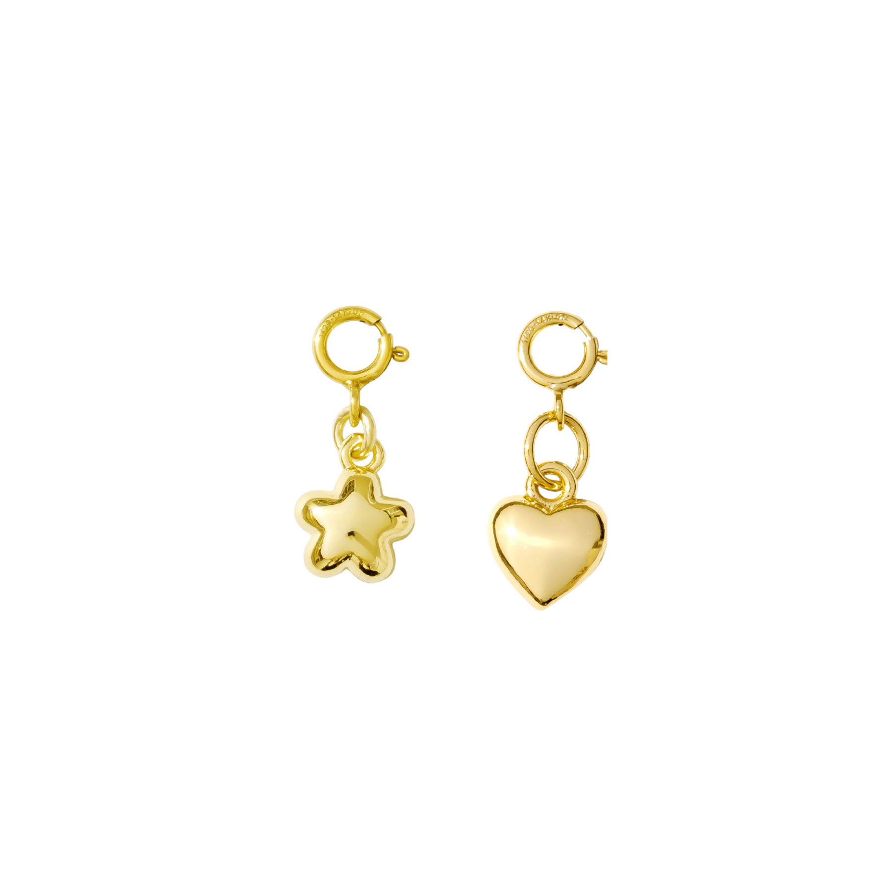 Hair Clip Charm Set — Fluffy Flower & Heart