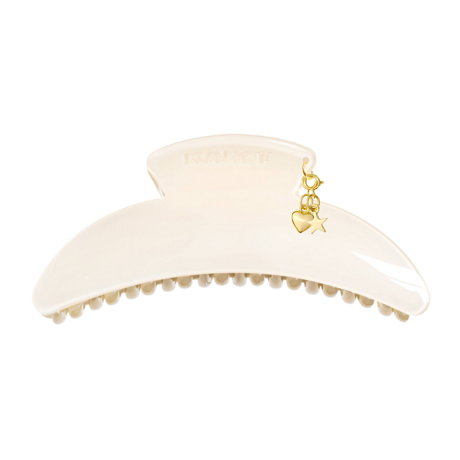 The Slim Hair Claw Clip in Cream