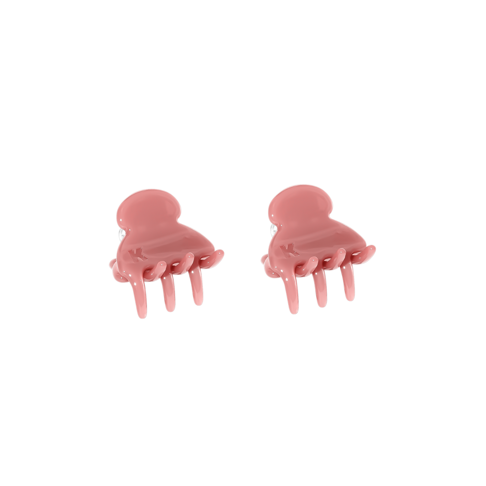 Baby Hair Claw Clips (Set of 2) — Frosted Lipstick