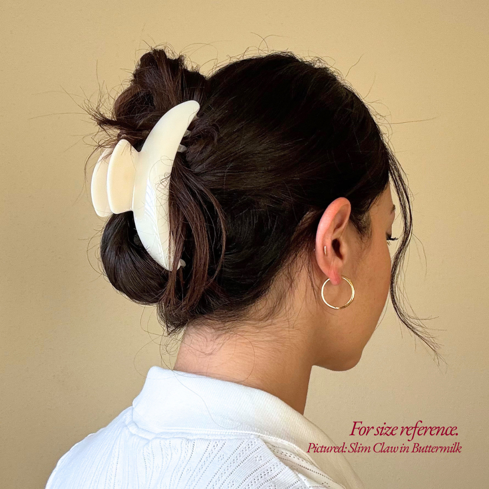 Slim Hair Claw Clip — Cacao Fizz