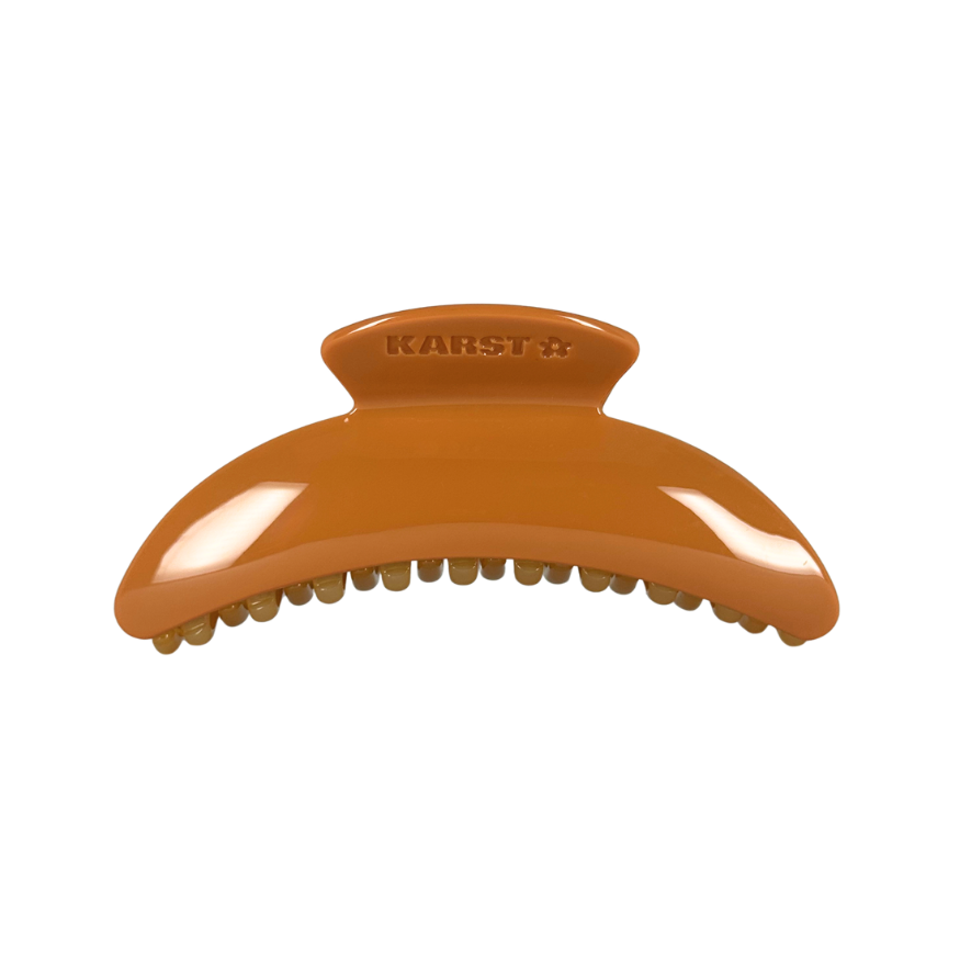 Slim Hair Claw Clip — Papaya
