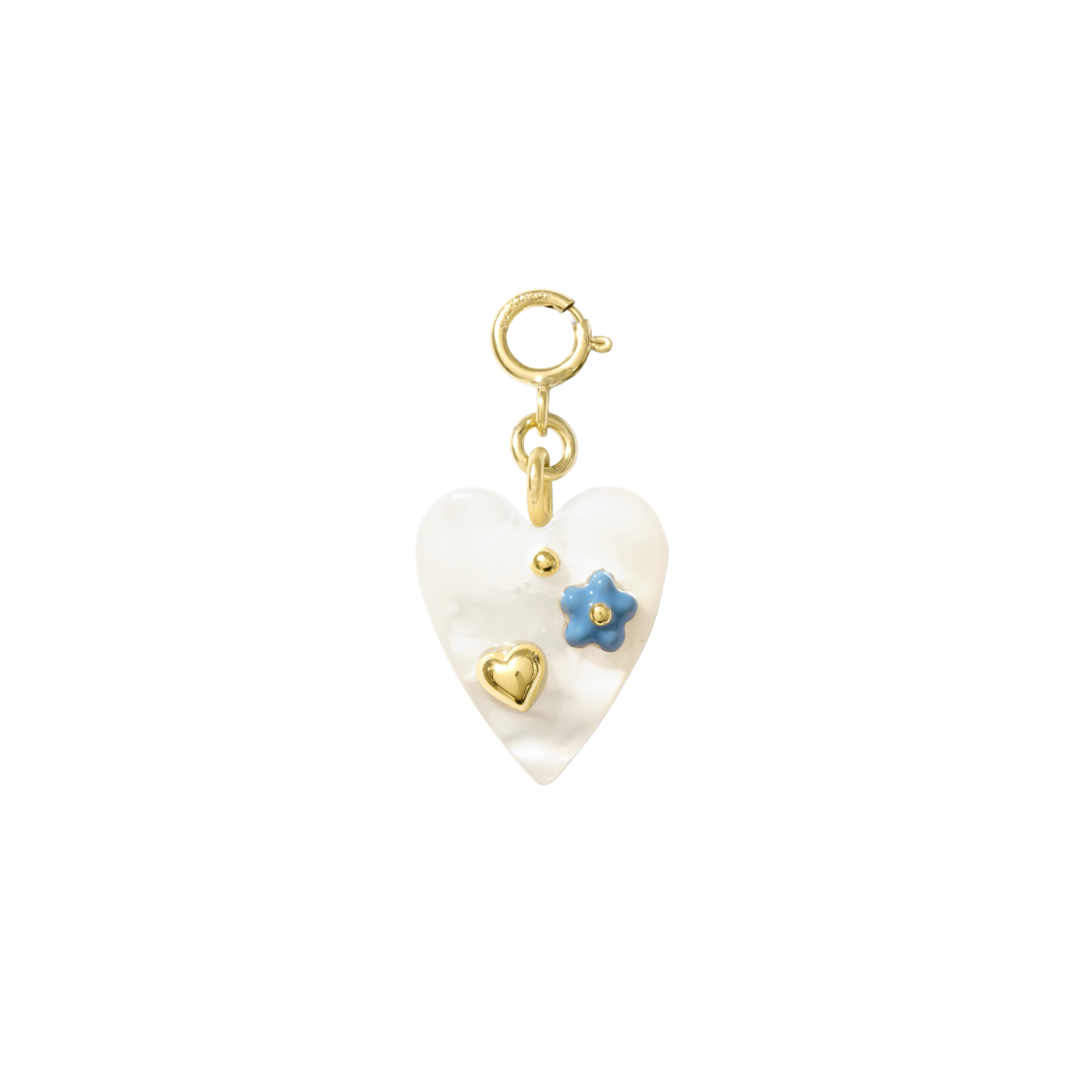 Hair Clip Charm — Blooming Heart (Pacific)