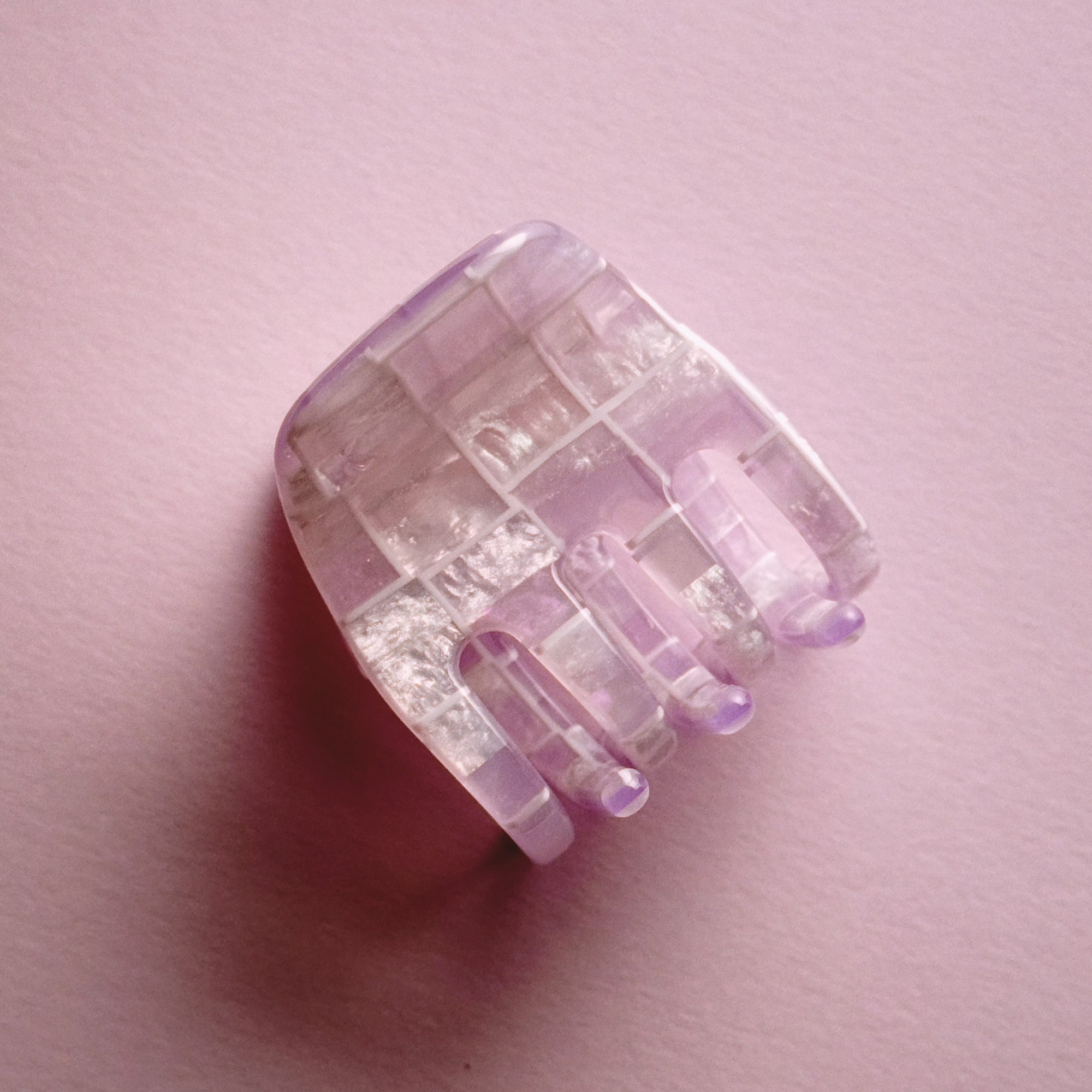 Small Hair Claw Clip — Pixie Dust Tile