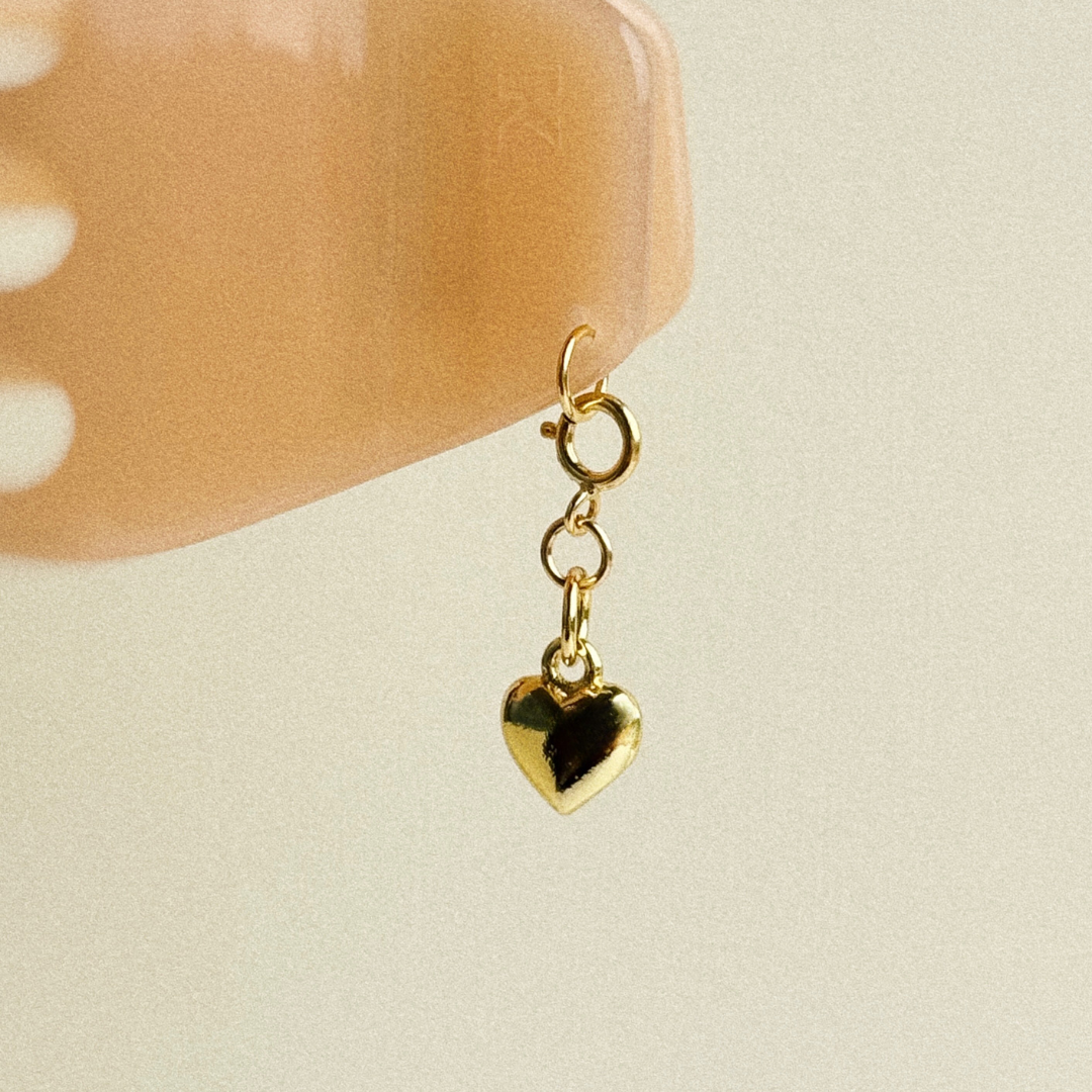 Hair Clip Charm — Heart of Gold