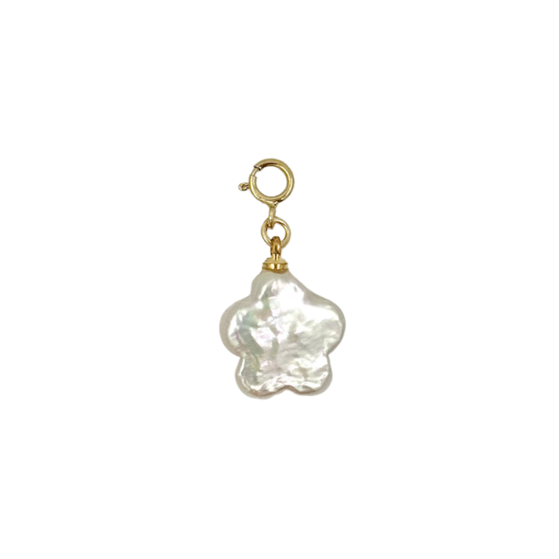 Hair Clip Charm — Freshwater Pearl Flower