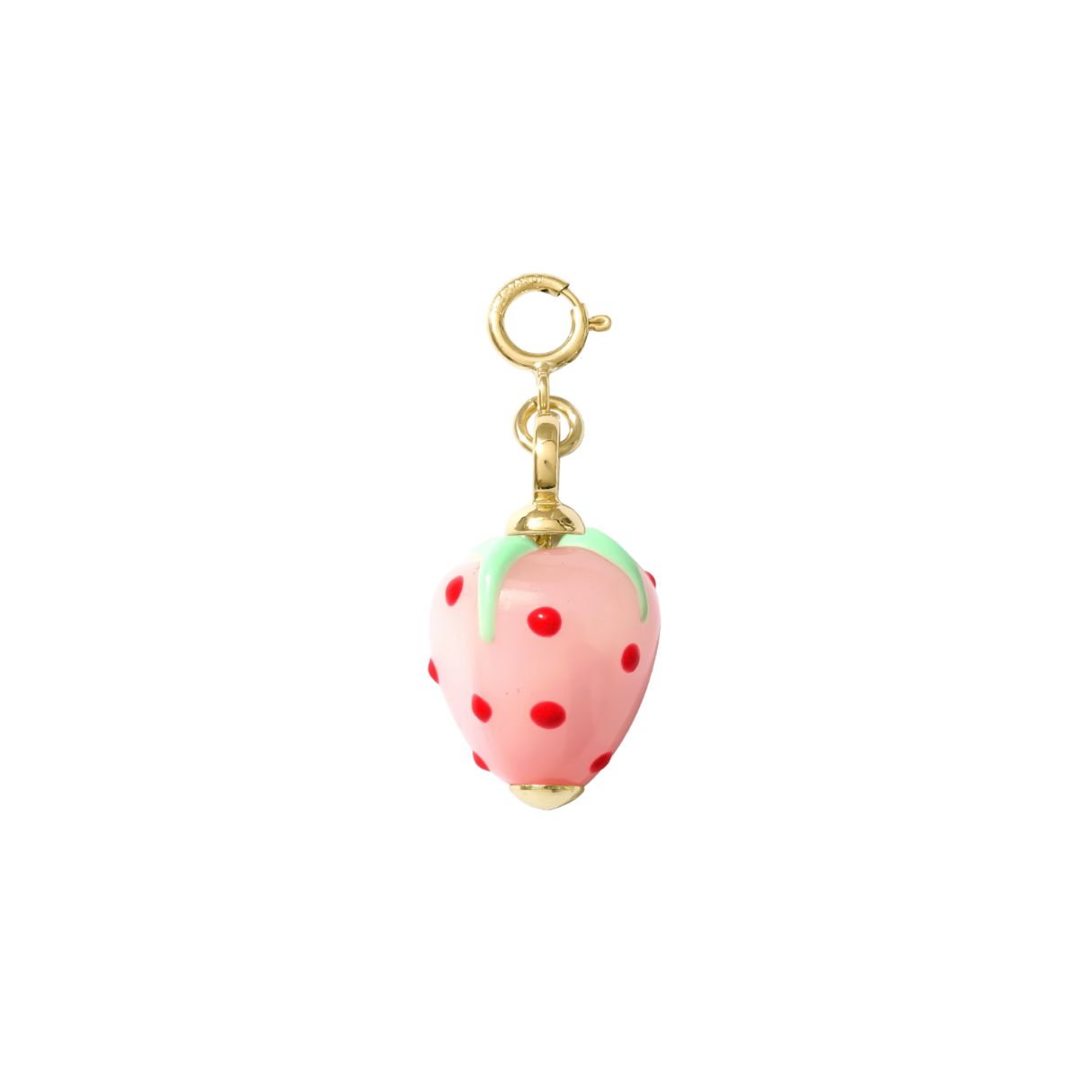 Hair Clip Charm — Pink Strawberry