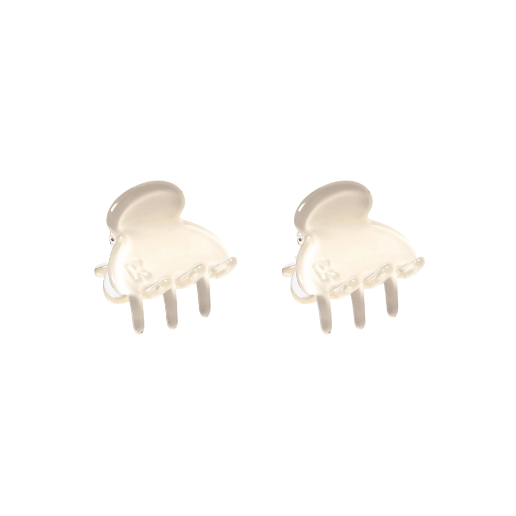 Baby Hair Claw Clip — Cream (Set of 2)