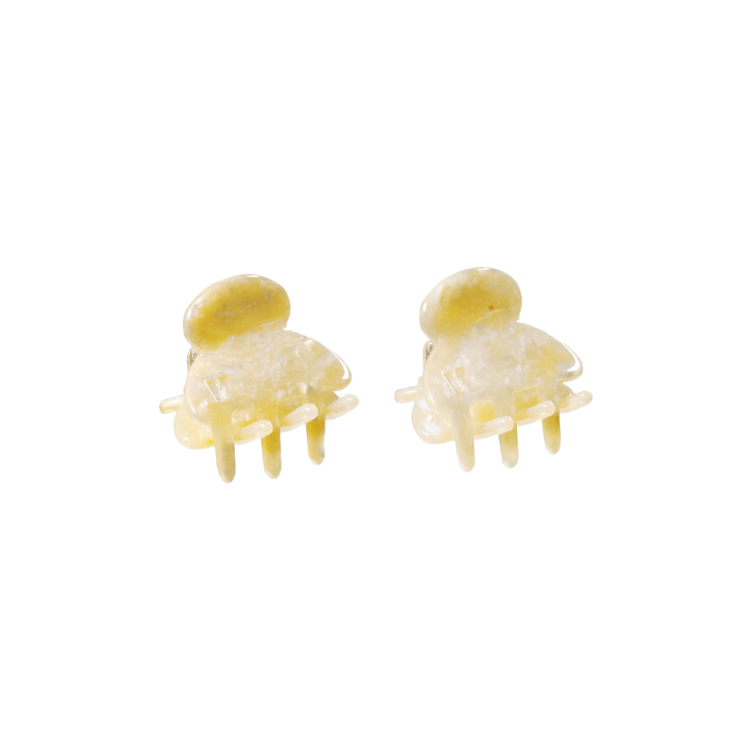 The Baby Hair Claw Clip in Perla (Set of 2)