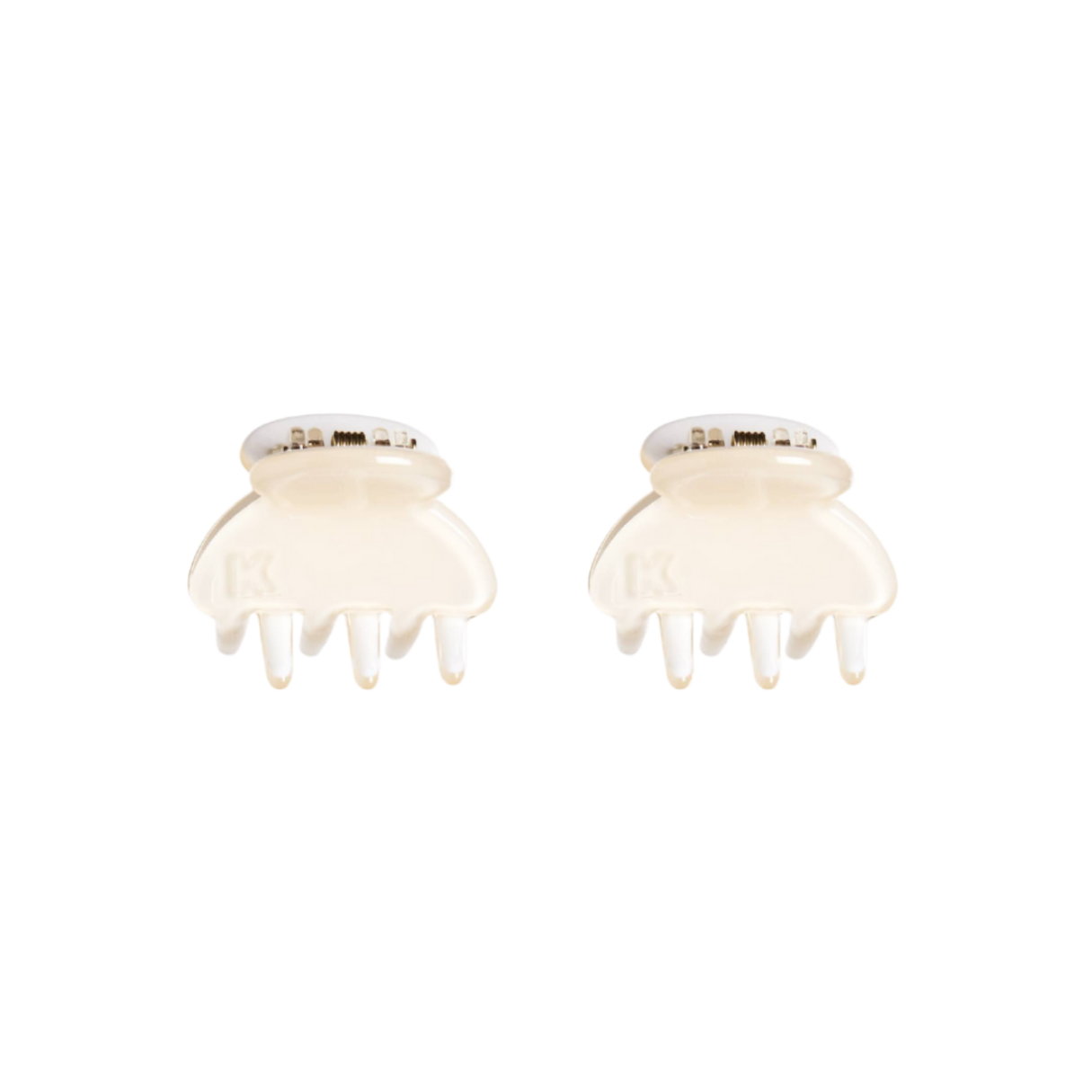Baby Hair Claw Clip — Cream (Set of 2)