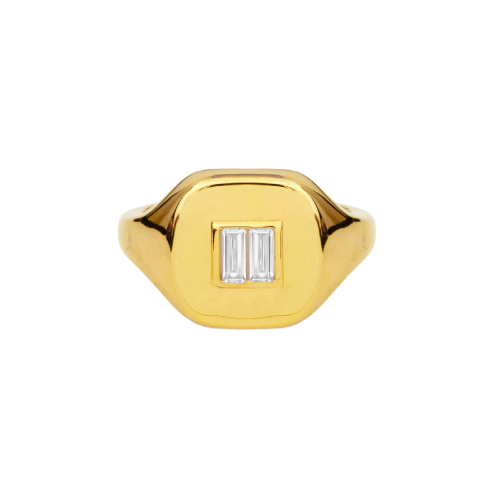 The Billy Signet Ring in 18k Gold Vermeil