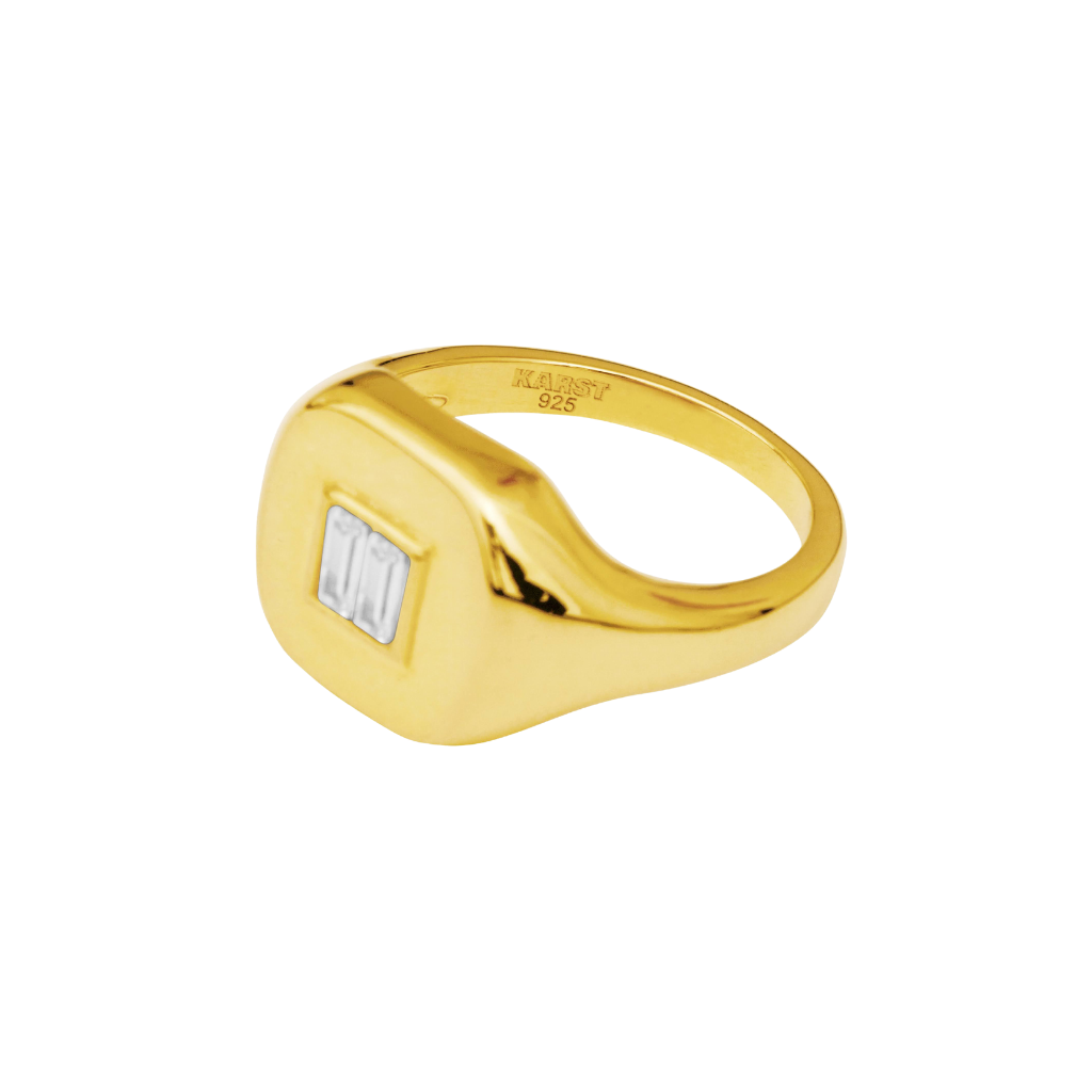 The Billy Signet Ring in 18k Gold Vermeil