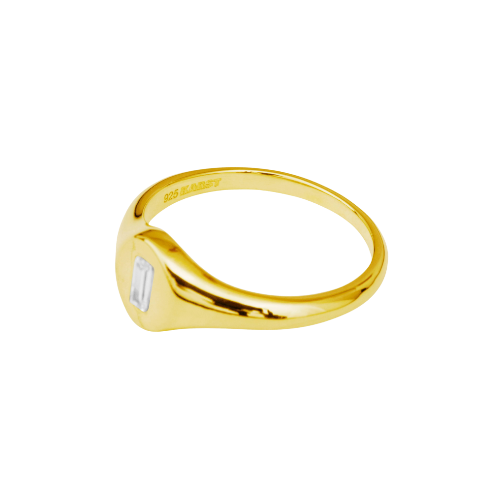 The Carlo Signet Ring in 18k Gold Vermeil